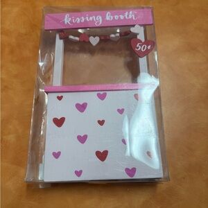 Eccolo Pink and Red Heart Kissing Booth Decor